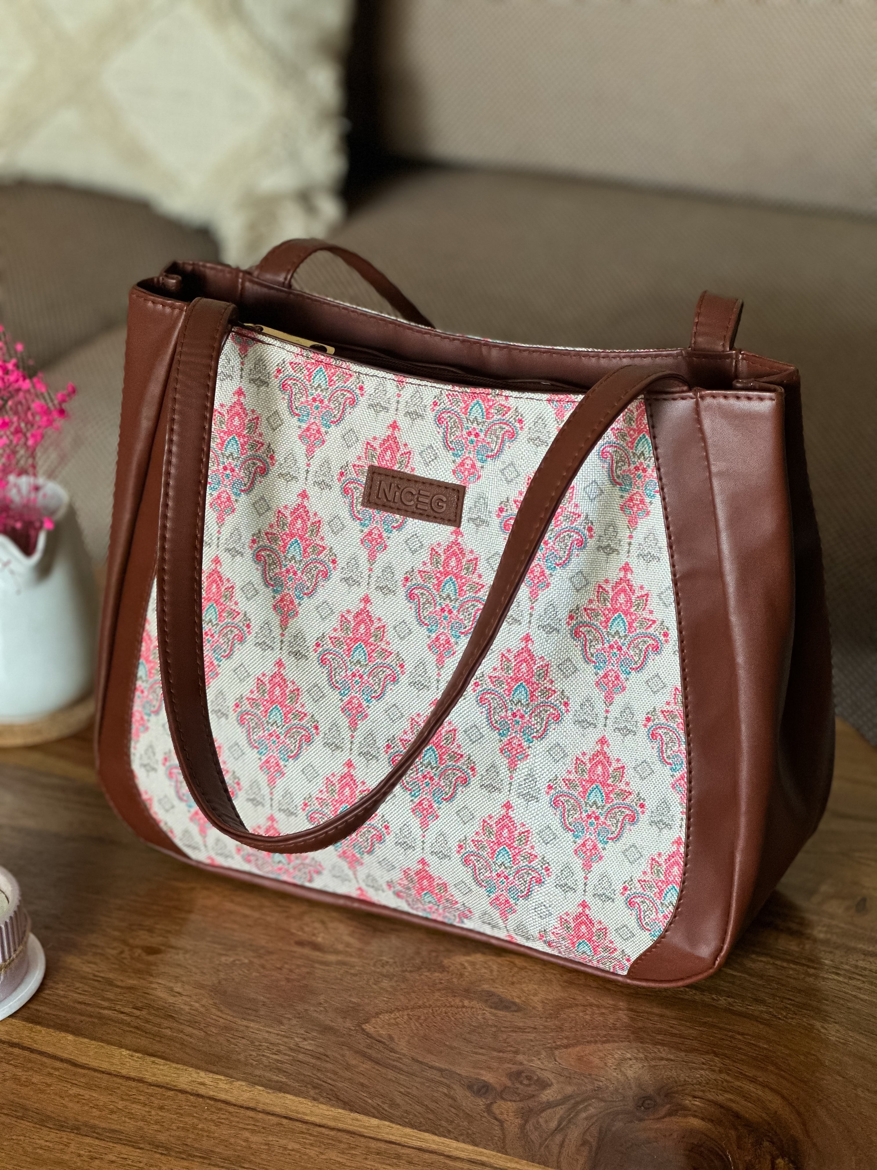 NiceG Orchid Tote Bags For Women & Girls